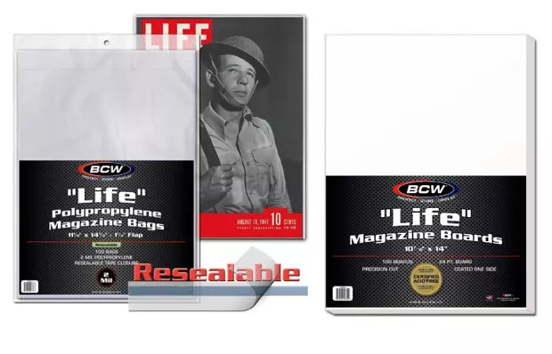 BCW Life Magazine Bags and Boards 11 1/8 x 14 1/4