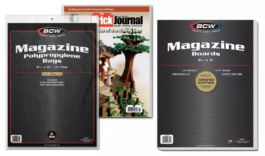 BCW Magazine Bags and Boards 8 3/4 x 11 1/8